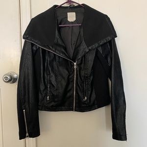 Black Moto style JACKET WOMENS SIZE SMALL